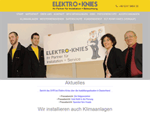 Tablet Screenshot of elektro-knies.de